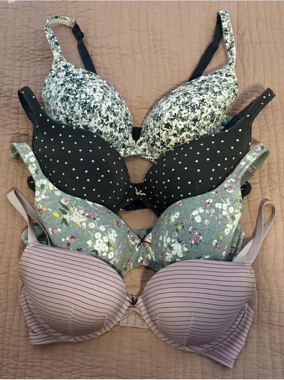 Cotton Boost Plunge Bra Set Of Four - $25 for all 4